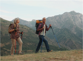 couple hiking